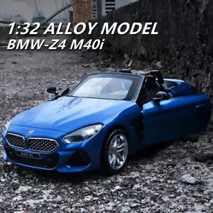 Modellino auto BMW Z4 M40i blu 1:32 con caratteristiche sociali - Foto 1 di 5