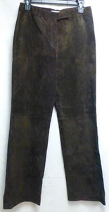 Ann Taylor LOFT Vintage Echt Wildleder Lederhose gerades Bein braun Gr. 6 - Bild 1 von 3