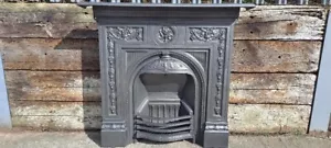 Antique Victorian cast iron Combination all in one fireplace.cast iron fire - Picture 1 of 18