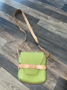 Adele Stoll Shiloh in Green Brown minimalist German Wool Felt Bag-READ - Picture 1 of 24
