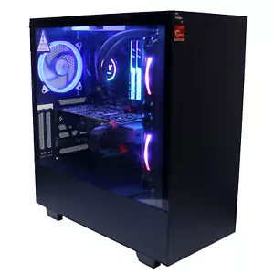 Custom 8-Core Gaming PC Ryzen 7 1700 3.0GHz 16GB 256GB 1TB GTX 1070 WiFi BT W10P - Picture 1 of 11