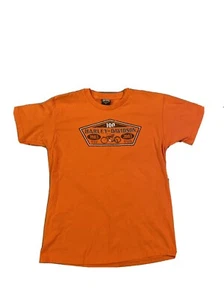 Vintage 2002 Harley-Davidson 100 Years Orange ALBERTA CANADA T Shirt Size Large - Picture 1 of 8