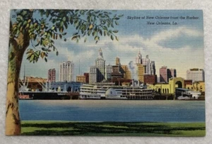 Skyline Of New Orleans From The Harbor, New Orleans, Louisiana Postcard (M1) - Picture 1 of 2