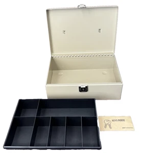 Cash Box MMF Industries Metal/steel 7 Compartment Tray Locks Plus Keys - Picture 1 of 13
