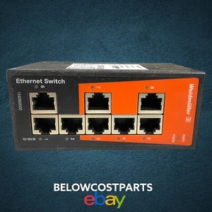 Weidmüller IE-SW-BL08-8TX schwarz 8 Port Flow Control Netzwerk Ethernet Switch - Bild 1 von 3