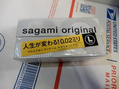 Nuevo Sagami Original 002 Muy Delgado 0.02 mm Tamaño L Preservativos Japón 12 piezas 1 caja Foto 1 de 3