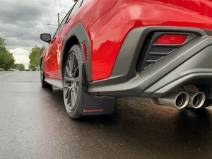 Rally Armor Mud Flaps For Subaru 2022-2025 WRX w Red Logo - Picture 1 of 12