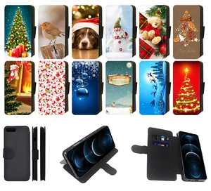 Christmas Santa Snowman Reindeer for Galaxy Printed Flip/Wallet Phone Case (S2 - Picture 1 of 21