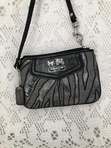 Porte monnaie Coach Gris, noir et argenté - Imagen 1 de 12