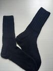 hand made knit wool socks, very warm and comfortable, UK size 6-7, color: black