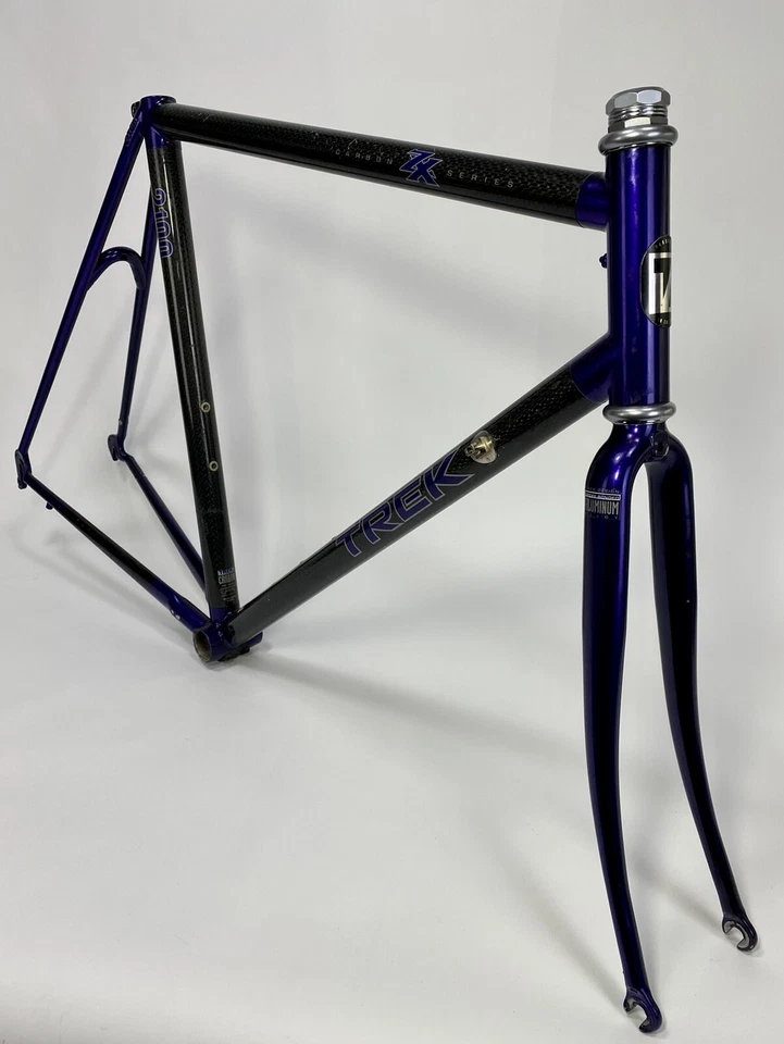 1995 Trek 2100 Frame Set 57cm Purple USA Carbon Fiber Road Composite Vintage - Image 1 of 4