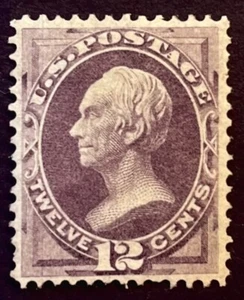 US STAMPS #151 12c CLAY MINT MRG cv $1650 xf - Picture 1 of 2