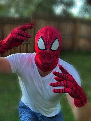 Adult  Amazing Spider-Man Mask Gloves 3D Marvel Movie Super Hero Masks - Image 1 of 4