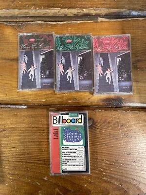 Rhino home for Christmas cassette set +1 billboard records Xmas free ship - Image 1 of 4