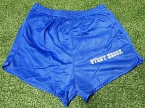 Vintage 80's Athletic Track Shorts Stony Brook University Velva Sheen Mens Small - Picture 1 of 4