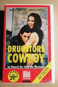 DRUGSTORE COWBOY - MATT DILLON / KELLY LYNCH  - VHS - ca. 100min. - OVP (213) - Bild 1 von 2