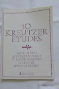 10 Kreutzer Etudes with Piano accompaniment Ralph Matesky by Highland Etling - Picture 1 of 6
