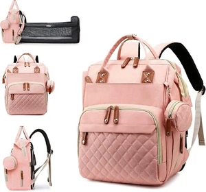 Elegant Diaper Backpack for Baby with Heat-Retaining & Stroller Hook Features - Picture 1 of 9