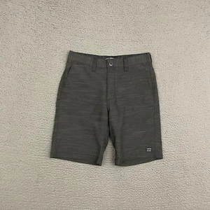 Billabong Crossfire Hybrid Shorts Boys Size 26 Black Striped Surfer Beach Casual - Picture 1 of 7