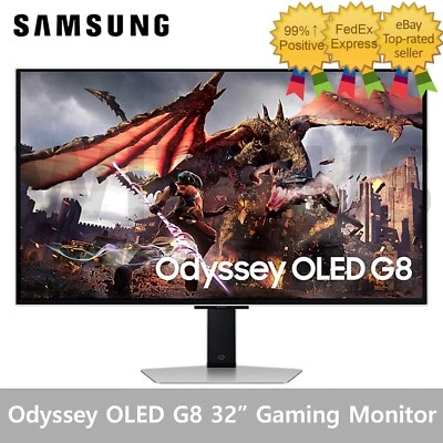 SAMSUNG Odyssey OLED G8 32DG800 32" Gaming Monitor 4K UHD 240Hz 0.03ms - Image 1 of 4