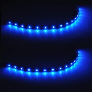 Blue LED Strip - 4pin Molex - 30cm x 2 - Picture 1 of 4