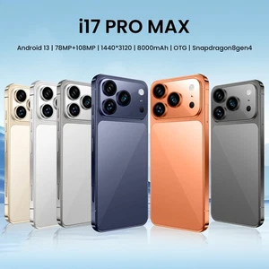 NEW i17 Pro Max 5G Android Smart Phone 8000mAh 7.3-inch Global Unlock Dual SIM - Picture 1 of 9