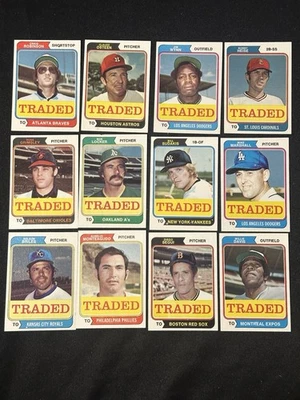 1974 Topps Traded Baseball Complete Set Near Mint Condition Cards - Image 1 of 4