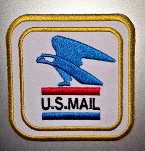 US MAIL gestickter Aufnäher Bügelbild/Aufnähen 3 Zoll x 3 Zoll VERSAND AUS USA - Bild 1 von 1