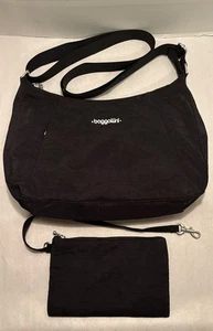borsa a tracolla baggallini nera in nylon con portafoglio - Foto 1 di 9