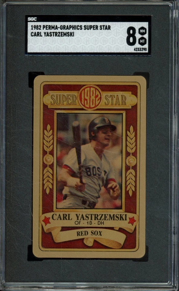 1982 Perma Graphics Super Star CARL YSTRZEMSKI Credit Card SGC 8 NM-MT - Image 1 of 2