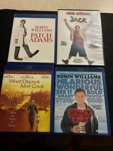 4 blu ray/ DVD Robin Williams movie lot What Dreams May Come, jack, patch, dad - Picture 1 of 13