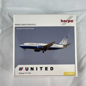 Herpa Wings 1:400 United Airlines Boeing 737-300 N388UA Diecast Modelo 561198 - Imagen 1 de 13