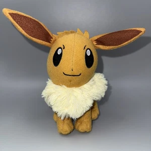 Pokemon EEVEE Plush Stuffed Animal Toy 2021 Toy Factory Nintendo Game Freak 6" - Picture 1 of 9