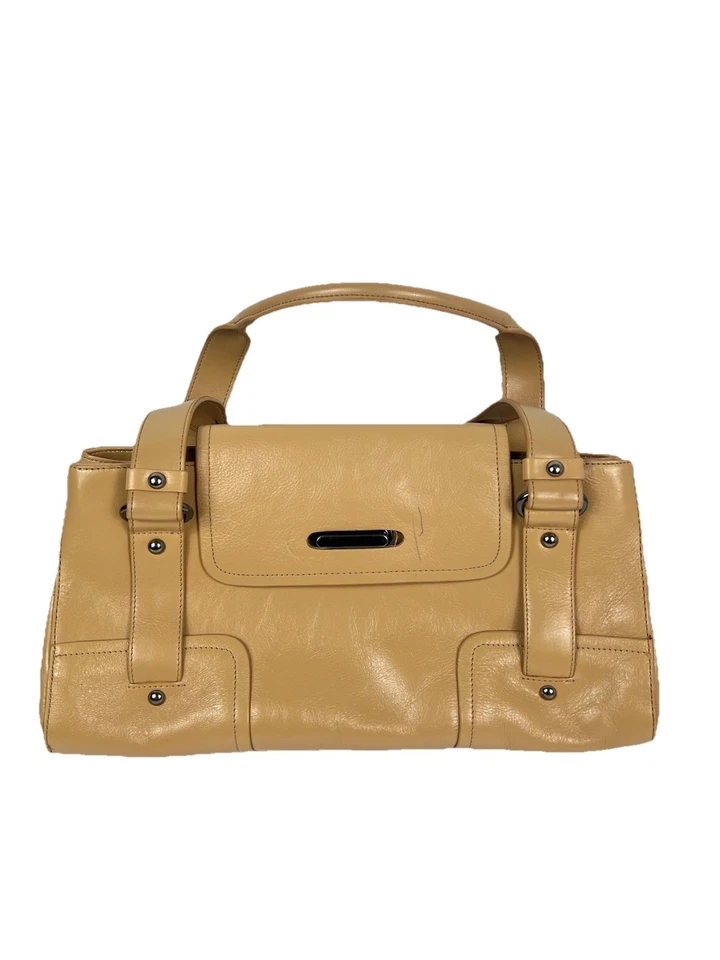 Bolso de hombro Kenneth Cole Reaction de cuero para mujer color beige  Foto 1 de 4