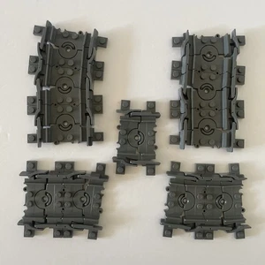 Lot of 11 Pieces Lego Flexible Train Track Flex Dark Bluish Gray - Picture 1 of 2