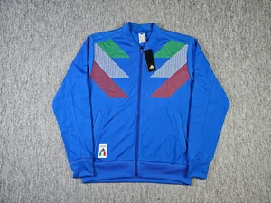 Chaqueta deportiva ADIDAS ITALY 2017 CI TT para hombre M retro azul fútbol cremallera completa logotipo - Imagen 1 de 13