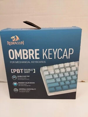 Redragon A134 Blue Ombre Keycaps PBT Double Shot - 104PCS **MISSING 1 KEYCAP** - Image 1 of 3