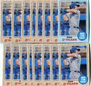 (16) 2017 Topps Heritage Minors Ryan O'Hearn Lot 1 Blue - Storm Chasers Royals! - Picture 1 of 1