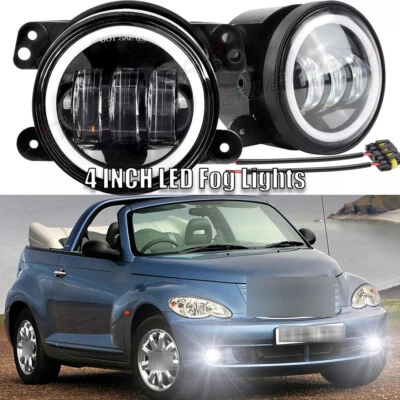 For Chrysler PT Cruiser 2006-2010 Clear Lens Fog Lights Bumper Lamps 2x - Image 1 of 4