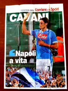 POSTER 50Cm x 70Cm-CAVANI Napoli a vita-NUOVO-Corriere sport - Bild 1 von 1