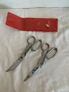 Vintage Hoffritz & Elk Chrome Scissors Made in Italy - Picture 1 of 8