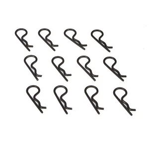 Black Body Clips (12) 22 gauge Team Losi Car/Truck TLR8202 - Picture 1 of 1