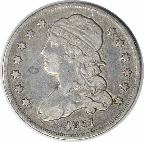 1837 Bust Quarter Choice VF Uncertified #1216 Cover