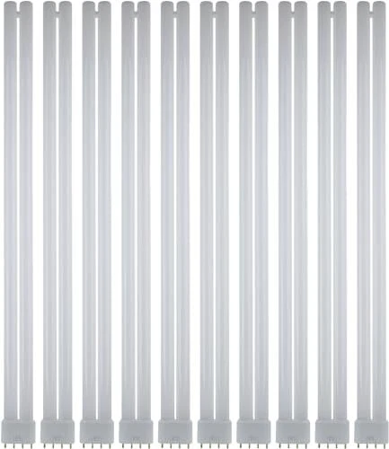 10Pack 22-Inch Twin Tube Fluorescent Light Bulb - 3500K, 40W, 3150LM, 4-Pin 2G11 - Image 1 of 1