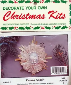 NEU MAC ENTERPRISES WEIHNACHTSSETS KAMEE ENGEL ORNAMENT ERGIBT 2 OVP - Bild 1 von 2