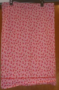 Vtg Tommy Hilfiger JENNA Pillowcase Red Pink Floral Rick Rack Flowers - Picture 1 of 5