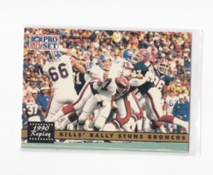 1991 PRO SET FOOTBALL-BILLS' RALLY STUNS BRONCOS 1990 REPLAY CORRECTED VERSION - Picture 1 of 24