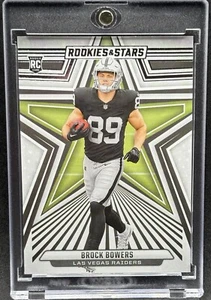 Tarjeta de inversión Brock Bowers RARA ROOKIE RC PANINI LÁMINA PLATEADA SSP RAIDERS COMO NUEVA - Imagen 1 de 2