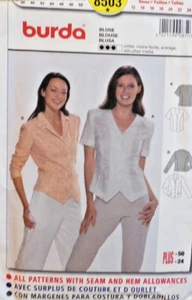 Burda Schnittmuster 8503 Misses Blusenärmel Variationen Größen 12-24 FF UNGESCHNITTEN - Bild 1 von 6