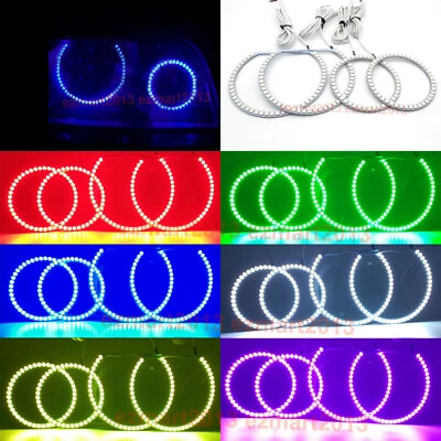 RGB LED halo ring for Ford Crown Victoria 1998-2011 headlight angel eye DRL BT - Imagem 1 de 4